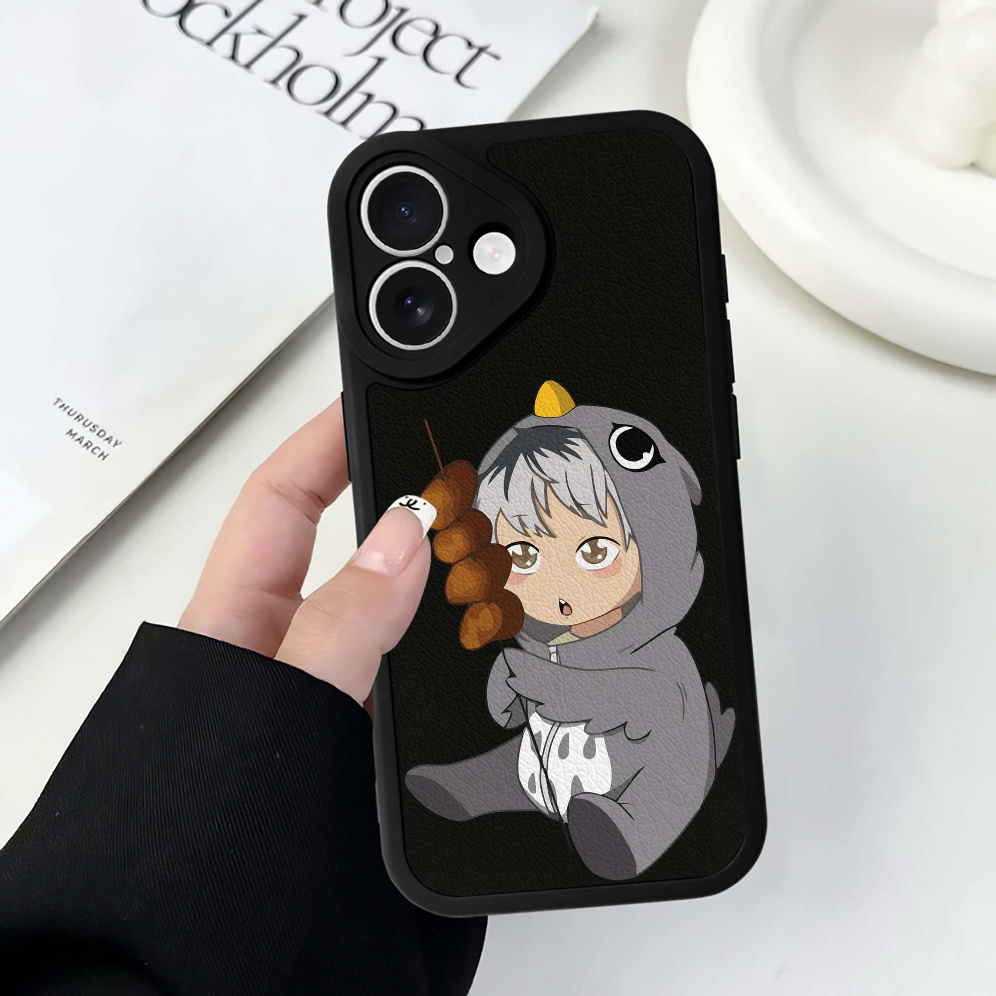 （画像用） ハイキュー!! Haikyu!! 【iPhone 16シリーズ対応】シリコンスマホケース（レザー調） 材質：シリコン